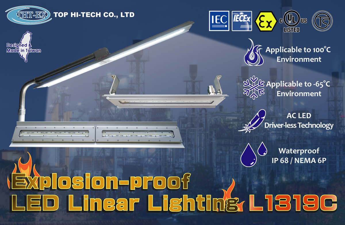 Explosion Proof LED Lighting L1319C for Hazardous Areas.
