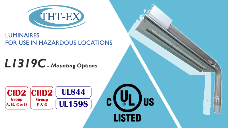 Hazardous Location Lighting L1319C, UL CID2, Adjustable Mounting Angle