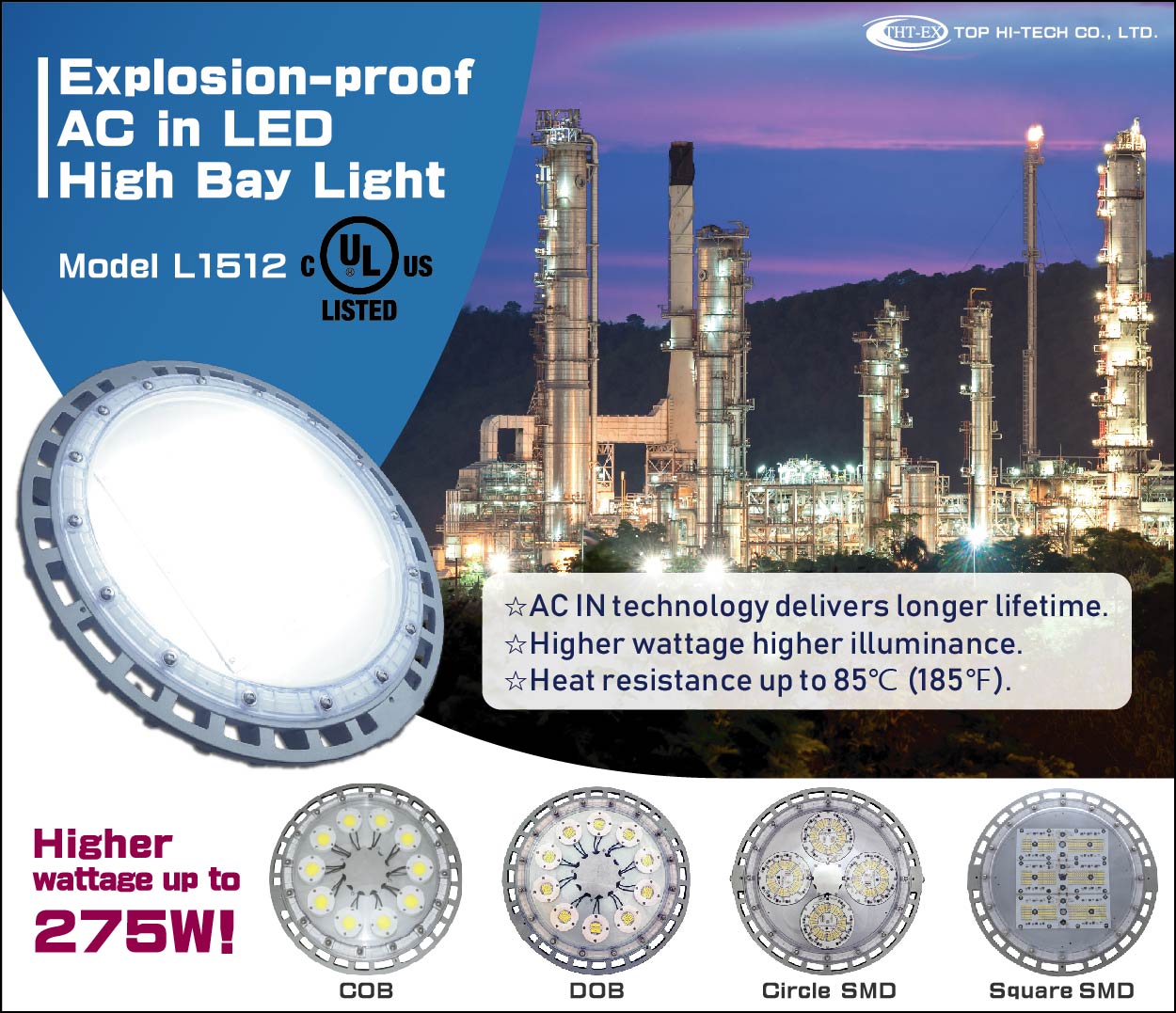 275W Explosion-proof LED High Bay Light L1512_UL Certification CID2