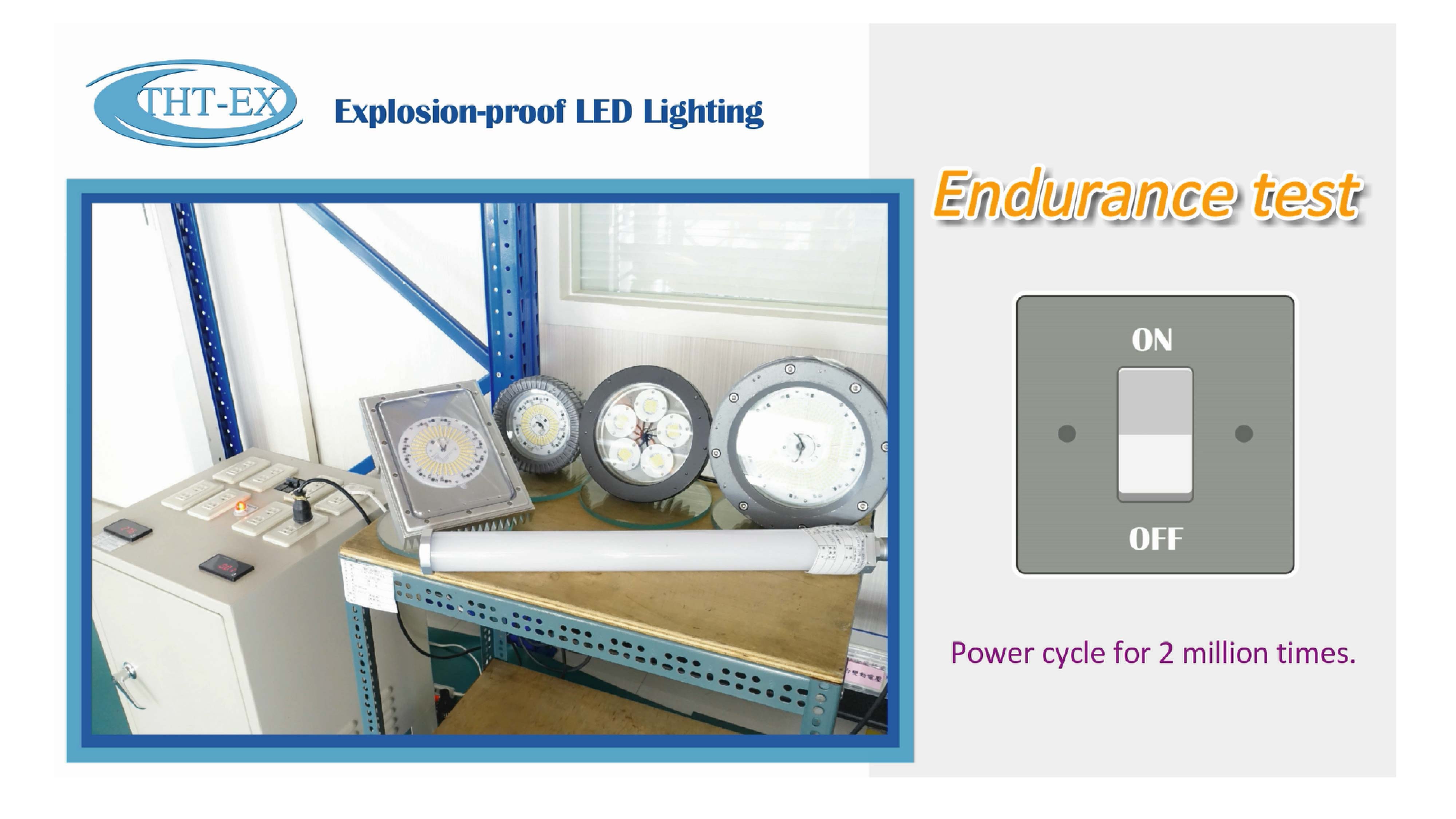 Explosion proof LED Light Endurance test