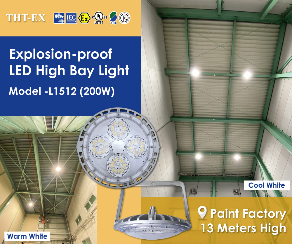  Case Sharing – 200W LED High Bay Light Installed in Paint Factory