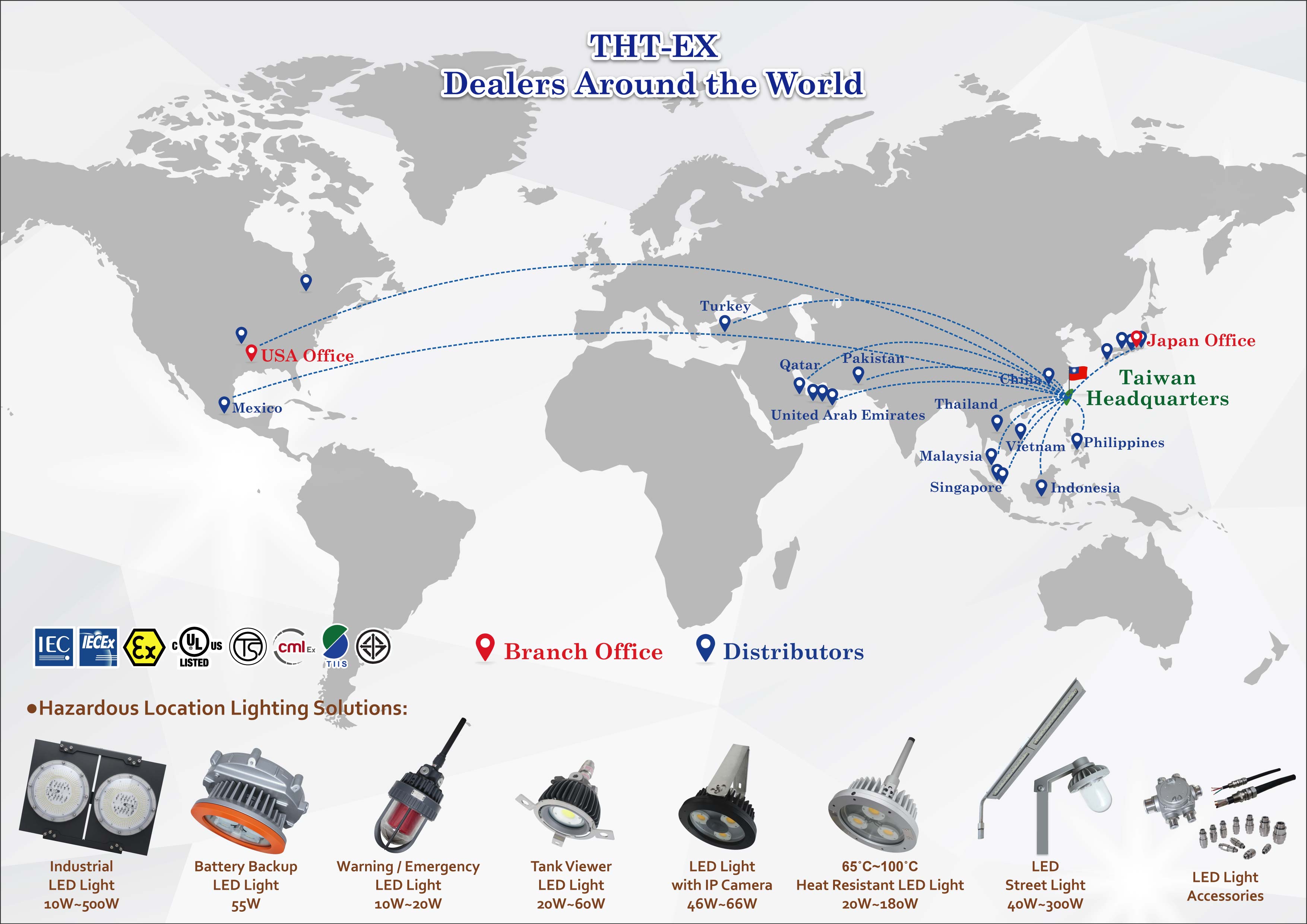  THT-EX Dealers Around the World