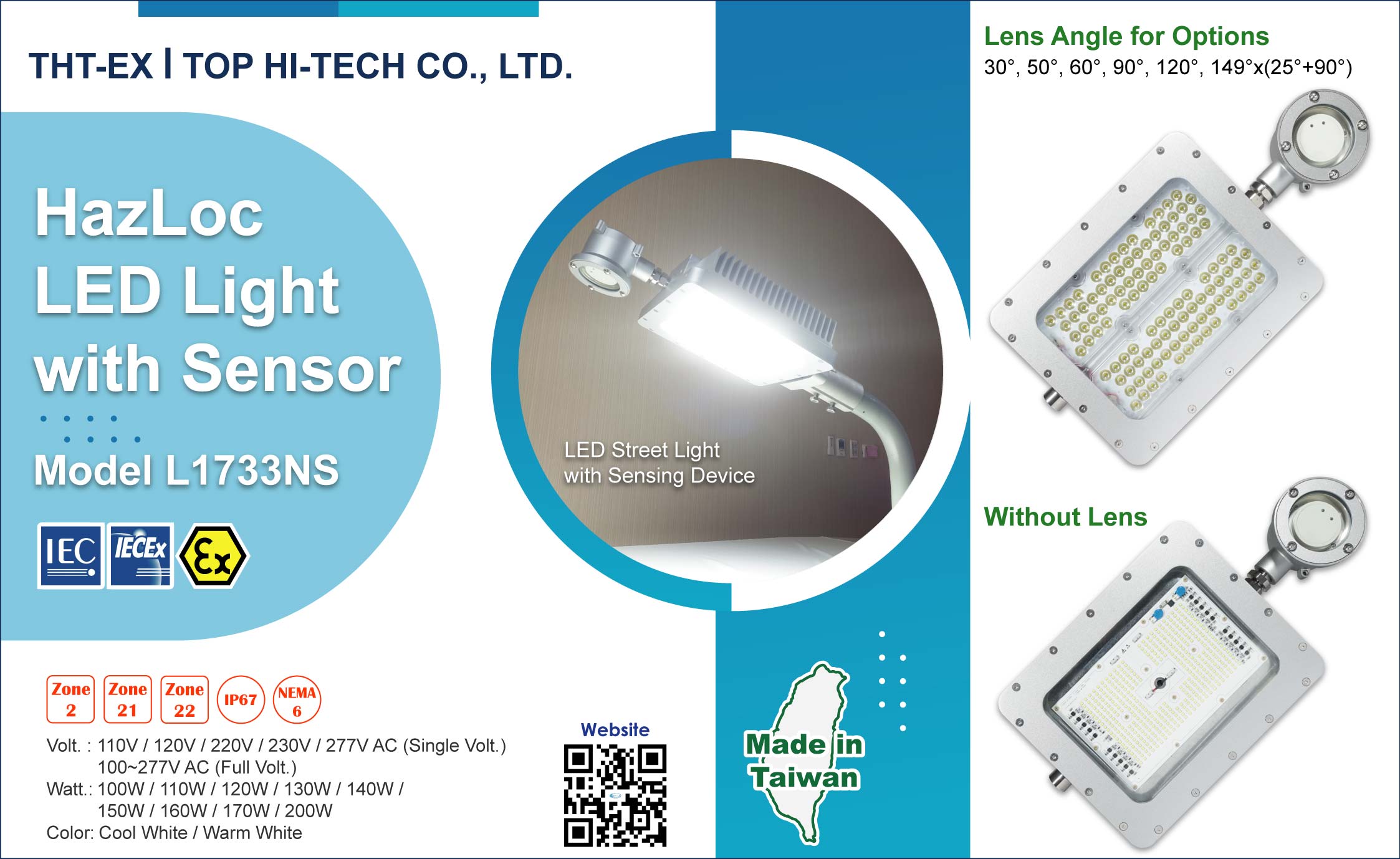  New Product! Energy Saving! Explosion-proof Light with Sensor - Model L1733NS