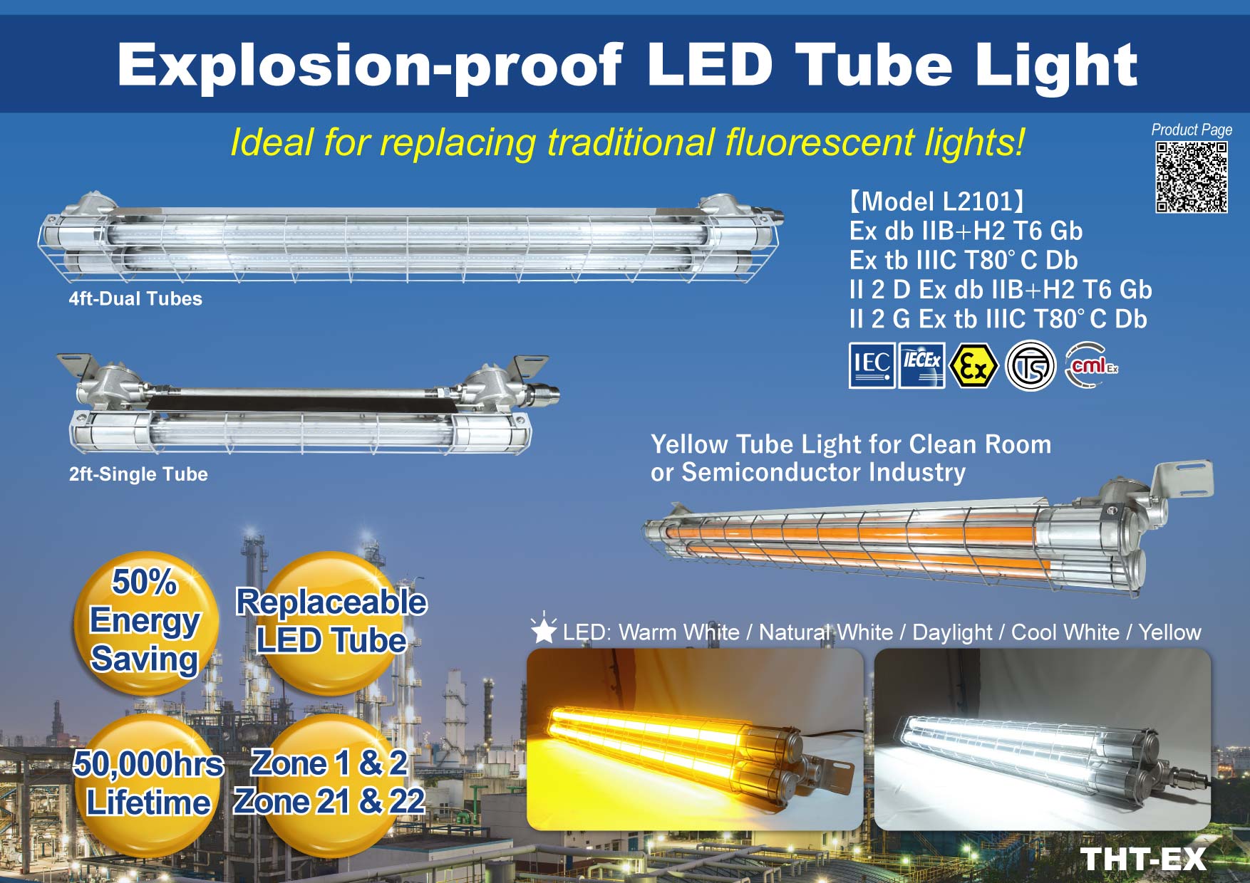 New Product Released! Explosion-proof LED Tube Light - Model L2101