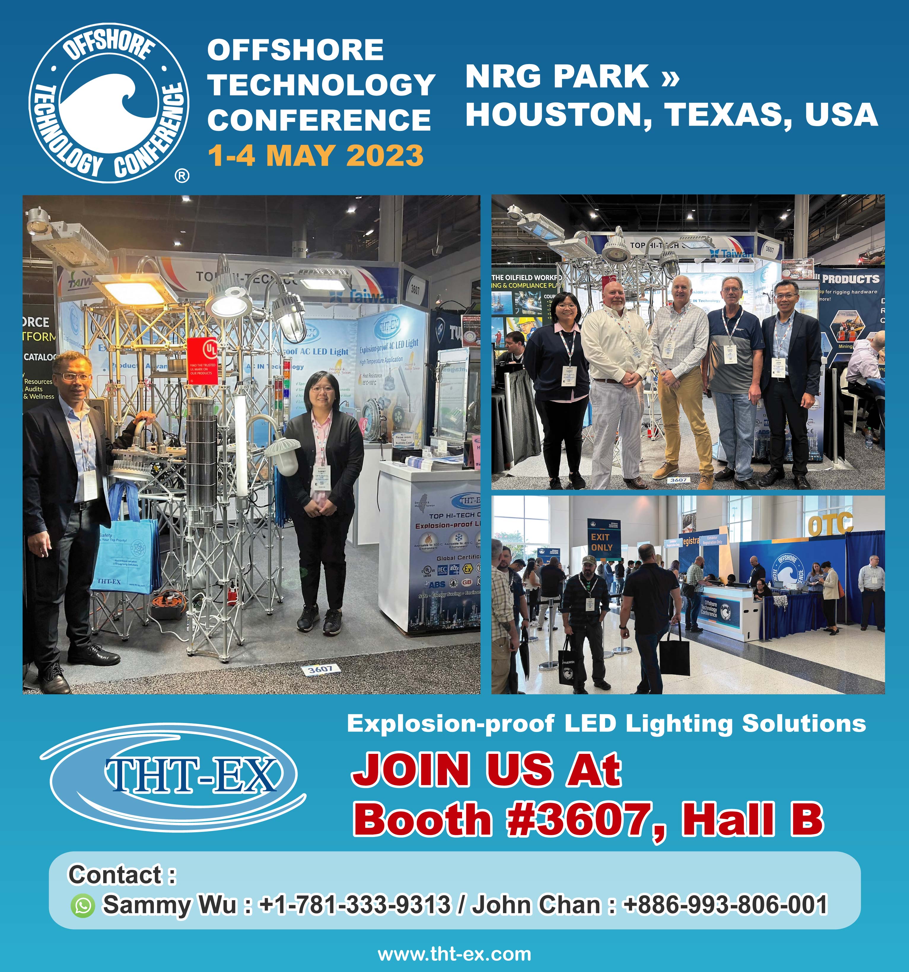 Meet THT-EX Team at OTC 2023! (Booth No. 3607)