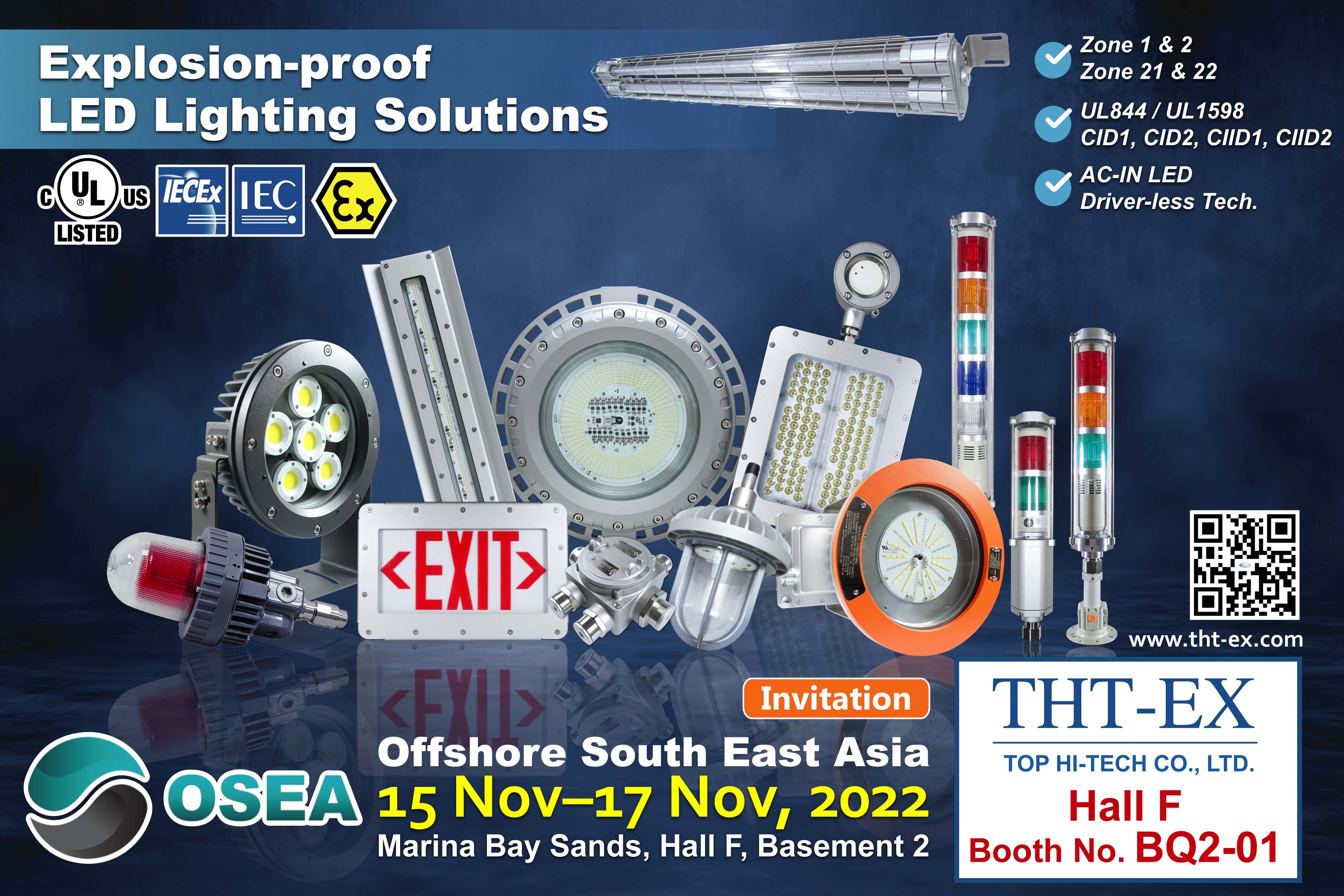 Welcome to Visit OSEA 2022 in Singapore!  (THT-EX Booth No. BQ2-01)