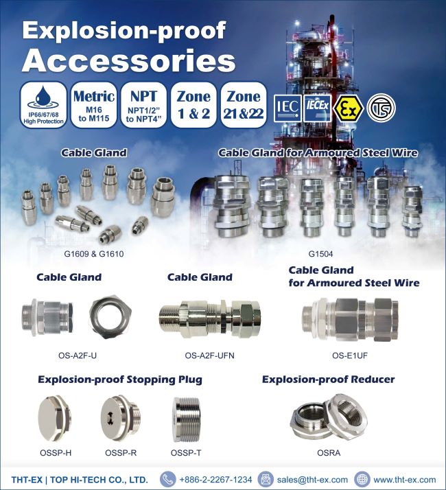 Key Accessories Ensuring Equipment Safety: Explosion-proof Cable Glands, Reducers & Stopping Plugs