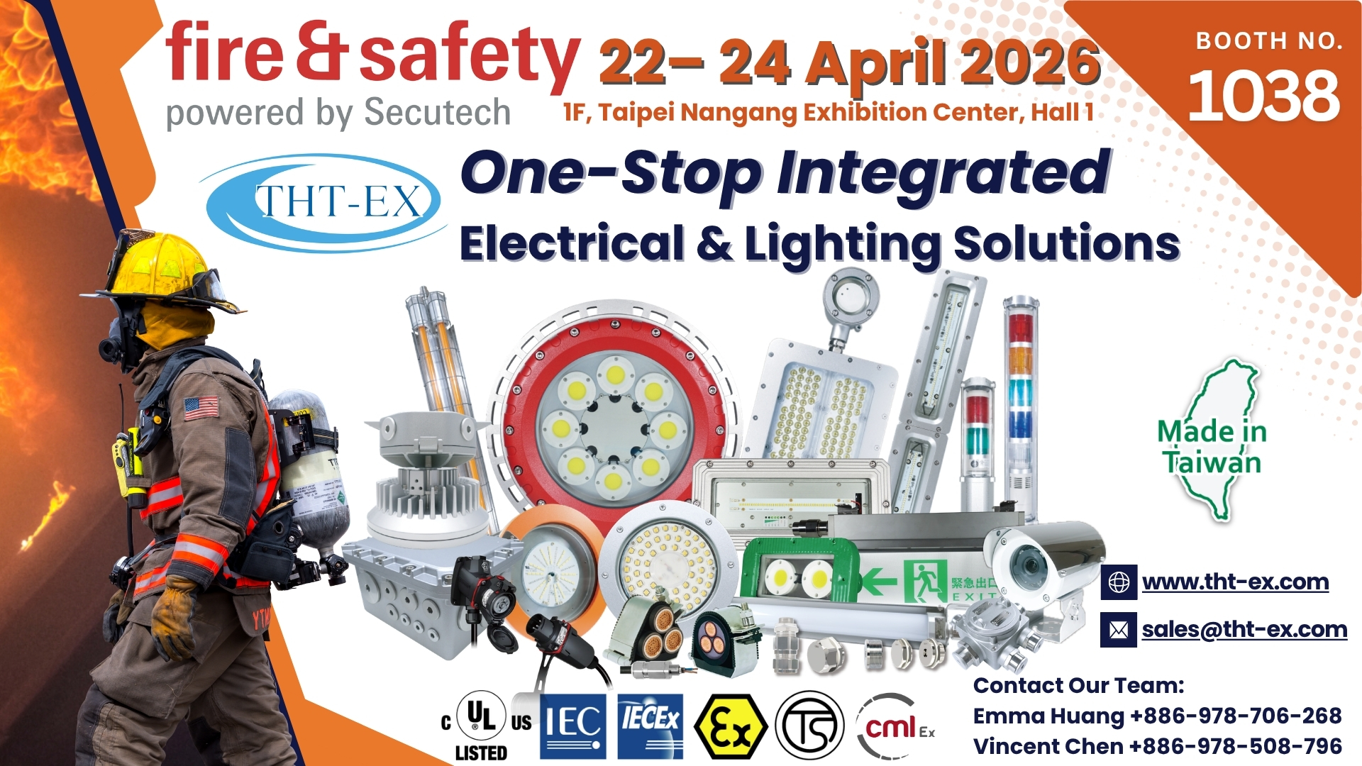 THT-EX at the 2026 Fire & Safety Expo, Taipei THT-EX at the 2026 Fire & Safety Expo, Taipei