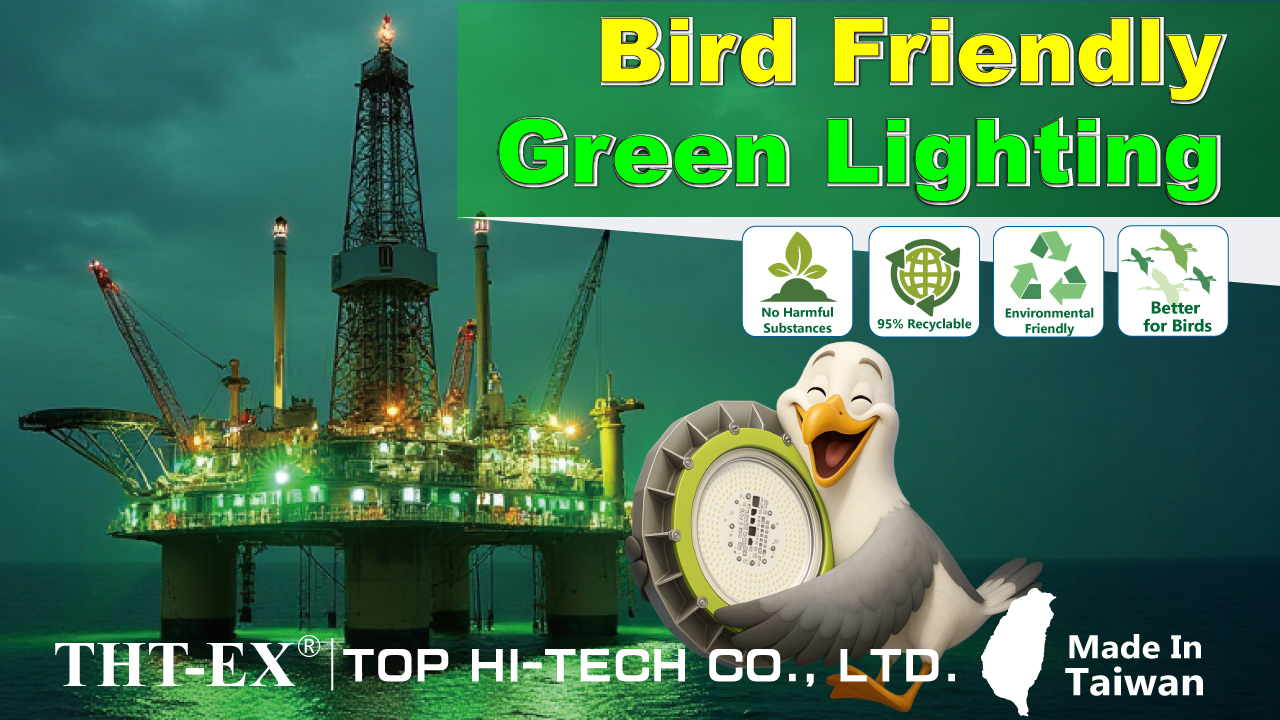 Animal-Friendly Green Lighting for Offshore Platforms