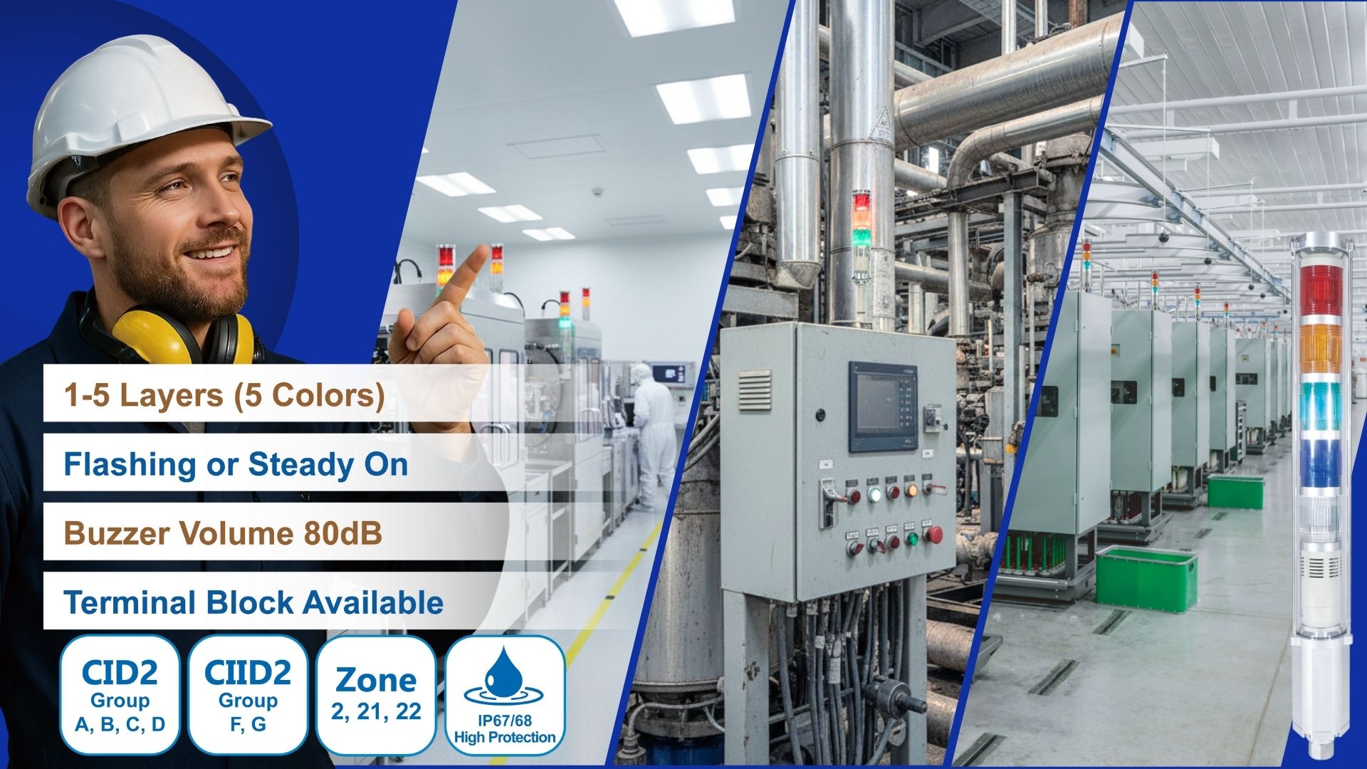 THT-EX L1920 | Modular Explosion-Proof Tower Light — The Language of Safety