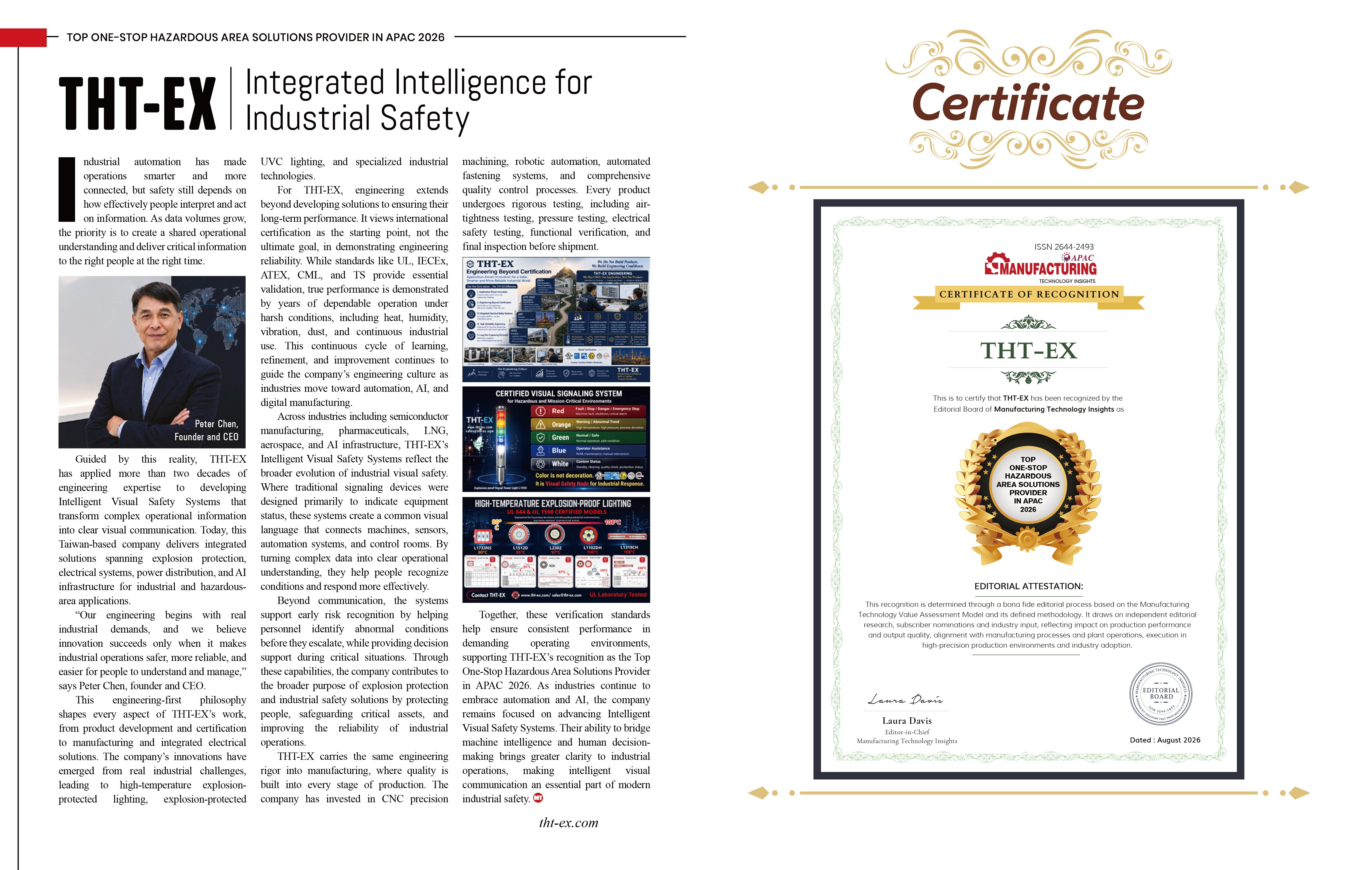 THT-EX Recognized as Top One-Stop Hazardous Area Solutions Provider in APAC 2026 THT-EX Recognized as Top One-Stop Hazardous Area Solutions Provider in APAC 2026